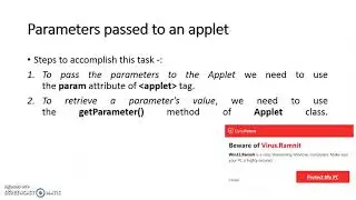 Applets: HTML applet Tag