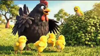 Five Little Chicks Song For Kids | 3D Animated Nursery Rhyme | Kids Songs & Rhymes