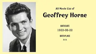 Geoffrey Horne Movies list Geoffrey Horne| Filmography of Geoffrey Horne