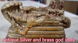 Antique Silver And Brass God Statues