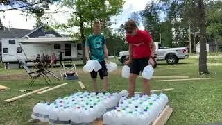 How to instructions - Build a Raft with Recycled Milk Jugs
