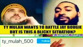 Worldwide Spotlight number one groupie Jay Bougie Scared to battle Ty Mulah 500 in a 1 Battle Rap