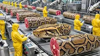Inside China's Largest Snake Meat Production Plant (Full Process)