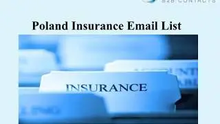 Poland Insurance Email list