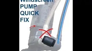 Quick fix of a windscreen fluid pump.