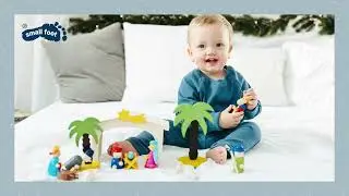 Spielset Holzkrippe / Playset Wooden crib