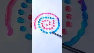 🌈💧🎨 Setisfying Colour Drop Mixing🔴🟣🟡 #asrm #art #colors🌈💧🎨