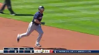 Kyle  Garlick HOMERS TO GIVE THE TWINS THE EARLY LEAD | Minnesota Twins @ Boston Red Sox 4/18/2022