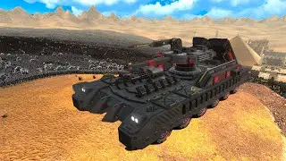 CAN 3 MACHINES DESTROY 3 MILLION ZOMBIES & TROLLS?! VENOM TANK, ROYAL PANZER & T45 (UEBS 2)