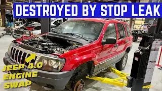 The CHEAP JEEP ENGINE Was Completely FULL Of STOP LEAK