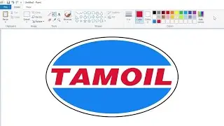 How to draw the Tamoil logo using MS Paint | How to draw on your computer