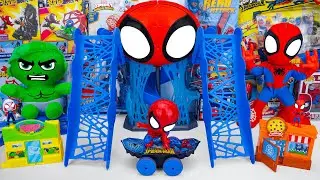 Marvel Spiderman Toys Unboxing Review | Marvel Spiderman Webquarters | Spider Man Bow & Arrow