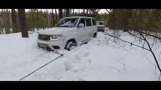 Неудачные испытания самовытаскивателя на УАЗ патриот