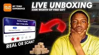 My TEMU Free Gift Experience, Real or Scam? Live Unboxing Video.