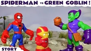 Человек-паук против Зеленого Гоблина Marvel Oshie супергероя сюрпризы с Iron Man Халка