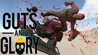WHO NEEDS ARMS?! - Guts and Glory AKA 3D Happy Wheels (Crashes and Funny Moments)