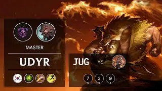 Udyr Jungle vs Qiyana - KR Master Patch 9.22