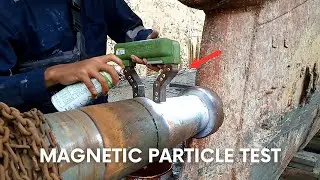 Magnetic Particle Test On Propeller Shaft KM. Eikan Ship