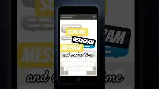 You can schedule messages & send them exactly on time #designxtricks #sechduleinstamsg #shortvideo