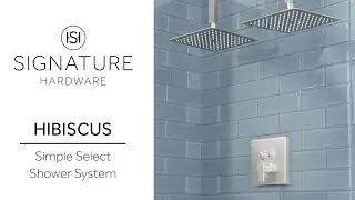 The Hibiscus Simple Select Dual Rainfall  Shower System