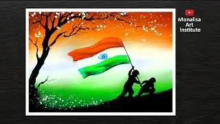Independence day drawing #independence #independencedaydrawing #independenceday #india #15thAugust