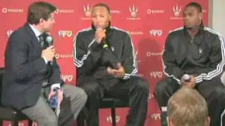 Shawn Marion & Marcus Banks Press