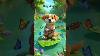 Cute Dog Singing Song 🐕🎤 .Happy Dog Dance Song 🐶 | Funny Puppy Cartoon for Kids