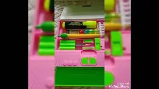 Barbie Button Pencil Box.