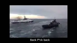 Unique frames! FSB boat rammed a Ukrainian tug.