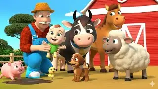 Old MacDonald Animal Rescue Farm 🐮🐶 | Kids Nursery Rhymes & Animal Songs | 3D Cartoon for Children