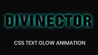 CSS3 Glowing text effect animation | css text effects | simple text animation css