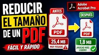 ✅  Reducci&oacute;n Archivos PDF con Adobe Acrobat Pro 👍🏼