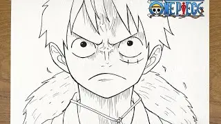 Как рисовать по методу Лумиса || Рисование Луффи из One Piece || шаг за шагом