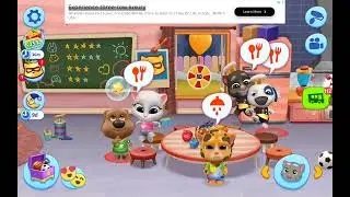 Hank vs tom in the competition #tom #talkingtom #competition #cooking #talkinganglea #talkinghank