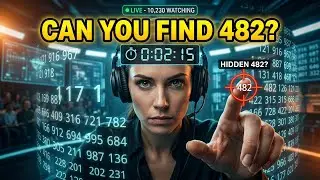 Find Hidden 482 Fast ⏱️ | IQ Test | Viral Live Challenge