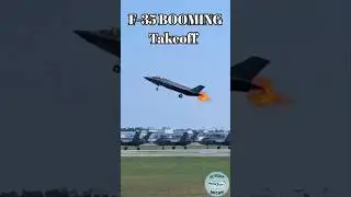 F-35 Lightning II LOUD Takeoff! 💥 #f35 #jet #fighterjet #military #aviation #loud #shorts