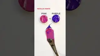 Metallic Colors Recipe!💗💜 #art #artvideo #colors #paintmixing #shorts #satisfying #pink #purple
