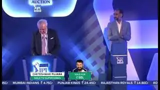 GREATEST MOMENT IN IPL AUCTION 2021 | PUJARA BOUGHT BY CSK | PUJARA AUCTION &copy;BCCI &copy;STARSPORTS