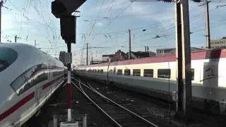 Thalys 4342, crossing ICE 's, Cologne main station, Germany 5 april 2013