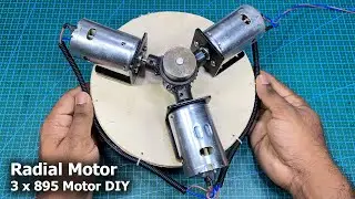How to Make V3 Radial Type 895 Motor Gearbox