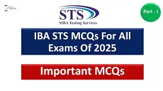 IBA STS Most Important MCQs for All Exams Part-1 by @digitaldiscite | IBA STS Test MCQs