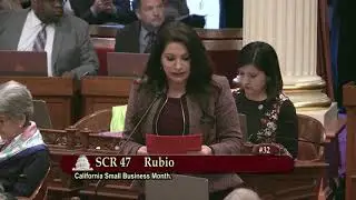 Sen. Susan Rubio SCR 47 Small Business Month