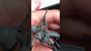 Army Men Painting Timelapse Tutorial, WW2 German Infantry Airfix Plastic Toy Paint Over #armytoys
