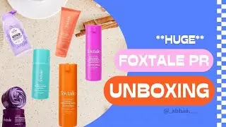 Huge Foxtale PR Unboxing | Best Skincare Products 2025 #skincare  #foxtale #unbox #asmr #haul