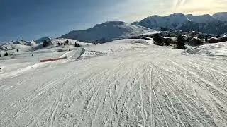 Alpe D'Huez: Loup Blanc is a great green off Les Bergers to practice your ski tricks and style