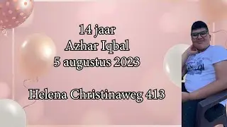 14 jaar Azhar Iqbal. Zaterdag 5 augustus 2023.