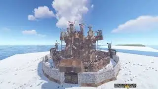 Rust 5x5 Base | Anti-Siege | Medium Group Base | 10-16 man | Tutorial 2025