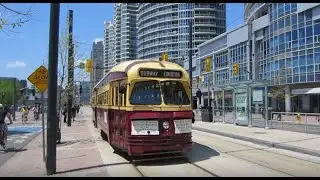 TTC 1951 PCC Streetcar 4500 | Queens Quay and York Street