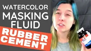 Masking Fluid for Watercolor - Using Rubber Cement instead of Frisket