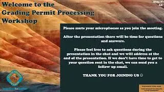 Grading Permit Processing Workshop 09/17/2025